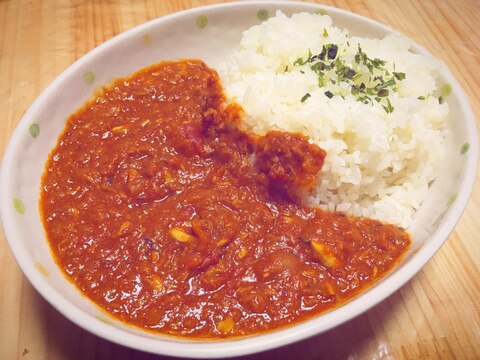 フライパンで作る☆トマトサバカレー♪